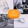 YQGFashbf Compatible with Beats Powerbeats Pro 2 Case Cover with KeychainSoft Silicone Shockproof Portable Earphone Sleeve Scratch Protective Cover for Powerbeats Pro2 for Men Women Orange