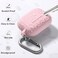 DGege Compatible for AirPods Pro 2nd Generation Case CoverProtective Silicone Skin Accessories with Keychain for Women Men Compatible with Apple AirPods Pro Gen 22022 Front LED VisibleLight Pink