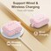 DGege Compatible for AirPods Pro 2nd Generation Case CoverProtective Silicone Skin Accessories with Keychain for Women Men Compatible with Apple AirPods Pro Gen 22022 Front LED VisibleLight Pink