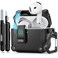 Ekoonpft for AirPods 4 Case 2024 Secure Lock AutoOpen Design for Apple AirPods 4th Generation Case Cover with Cleaner and Keychain for Men Women AntiScratch Drop Protection