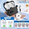 Ekoonpft for AirPods 4 Case 2024 Secure Lock AutoOpen Design for Apple AirPods 4th Generation Case Cover with Cleaner and Keychain for Men Women AntiScratch Drop Protection