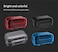 FEDAI Earphone Case ABS Resin Hard Storage Box Multifunction Protective Case for Earphone Earbud inEar Monitor EartipBlack