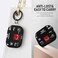 Gedicht Airpods Pro 2nd1st Generation Case Cute Cool Red Shoes Pattern TPU Soft Shockproof Cover for Men Women With Cleaner Kit Keychain