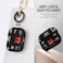 Gedicht Airpods Pro 2nd1st Generation Case Cute Cool Red Shoes Pattern TPU Soft Shockproof Cover for Men Women With Cleaner Kit Keychain