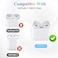 geekboy Geekboy Soft TPU Case Cover Compatible for AirPods 3 2021 with Keychain Portable Shockproof and Dustproof SeeThrough Protective Cover Front LED Visible AirPods 3 Accessories Clear