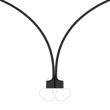 GEEKRIA 2 Pack Magnetic AntiLost Strap Compatible with Soundcore by Anker Liberty 4 Pro P30i Liberty 4 NC Soft Silicone Earbuds Lanyard Cord for Daily Carry Easy Access Black