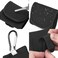 GEEKRIA Geekria Earbuds Pouch with Belt Loop Compatible with Apple AirPods Pro 32 AirPods 432 Protective Case Cover with Clip Holder for Bag Strap Black