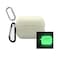OEKSCENJ Glow Case for Apple Airpods Pro 2 Glow in DarkFluorescence Silicone Case for Item Finder Headphone Case CoverLuminous Holder with 2 Keychain CarabinerGlow Green