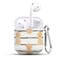 HIDAHE Cute Luxury Hard Designer Protective for Airpods Case for Girls Kids Compatible with for AirPods Charging Case 21 Golden Pineapple
