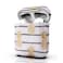 HIDAHE Cute Luxury Hard Designer Protective for Airpods Case for Girls Kids Compatible with for AirPods Charging Case 21 Golden Pineapple