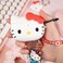 iFace x Sanrio Licensed Series Compatible with AirPods 12 Not for Pro TPU Protective Cover Carabiner Clip Included Wireless Charging Compatible Hello Kitty