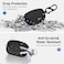 JDHDL for Sony WF1000XM5 Case Cover with Replacement Ear TipsSML Protective Silicone Case for Sony WF1000XM5 with 3 Pairs Eartips Black