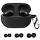 JDHDL for Sony WF1000XM5 Case Cover with Replacement Ear TipsSML Protective Silicone Case for Sony WF1000XM5 with 3 Pairs Eartips Black