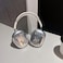 JLSDBMZ for AirPods Max Case SliverSilvery Plated Butterfly Star PatternCool Solid Color Shiny ShockProof Shell Cute Lady Girl Animal Headphone Protective Cover for AirPod Max