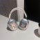 JLSDBMZ for AirPods Max Case SliverSilvery Plated Butterfly Star PatternCool Solid Color Shiny ShockProof Shell Cute Lady Girl Animal Headphone Protective Cover for AirPod Max