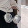 JLSDBMZ for AirPods Max Case SliverSilvery Plated Butterfly Star PatternCool Solid Color Shiny ShockProof Shell Cute Lady Girl Animal Headphone Protective Cover for AirPod Max