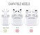Johncase 2 Sets Dust Guard Sticker Compatible with AirPods Cases 1rd2rd Generation Sliver