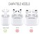 Johncase 2 Sets Dust Guard Sticker Compatible with AirPods Cases 1rd2rd Generation Sliver