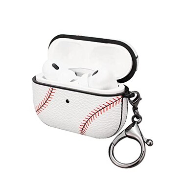 KAMPETACE Case for AirPods pro 2 Full Protective Durable Baseball Case for Apple AirPods pro 2 ChargingCase Cover with Keychain