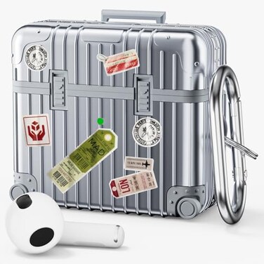 KOREDA Compatible with AirPods 3 2021 3rd Generation Case Cute Funny Suitcase Design Protective Hard Case for AirPods 3 Not Compatible with AirPods Pro 3 2025 and AirPods 4 2024