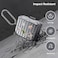 KOREDA Compatible with Samsung Galaxy Buds 3 Pro Case Galaxy Buds 3 FE Galaxy Buds 3 Case Cover Cute Funny Suitcase Design Protective Hard Case with Cleaner Kit Keychain Silver