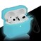 LEFXMOPHY Case Cover Replacement for Airpods 3rd Generation 2021 New Sky Blue Silicone Protective Skin Sleeve Accessory Glow in Dark
