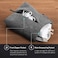 UT Wire Pocket for Earphone and Charger Snap Store Padded Accessory Travel Pouch for AirPods Pro Earbuds in Grey