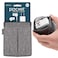 UT Wire Pocket for Earphone and Charger Snap Store Padded Accessory Travel Pouch for AirPods Pro Earbuds in Grey