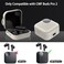 POZCIS for CMF Buds 2 PlusCMF Buds 2 CMF Buds Pro 2 Case Cover Soft Silicone Protective Earbuds Case Headphones Case with Carabiner Accessories SetWhite