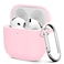MOLOPPO Premium Protective Case for AirPods 4th Generation Stylish Durable Air Pods Case with Keychain for Air Pod Air Pods AccessoriesPink