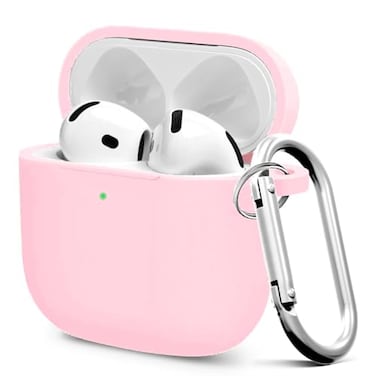 MOLOPPO Premium Protective Case for AirPods 4th Generation Stylish Durable Air Pods Case with Keychain for Air Pod Air Pods AccessoriesPink