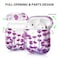 QINGQING Compatible with AirPods Case Cute Printed Design Airpods Protective Hard Case Cover Portable Shockproof Women Men with Keychain for Airpods 21 Charging Case