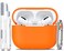 R-fun Rfun for AirPods Pro 2 Case Soft Silicone Protective Cover with Keychain and Cleaning Pen Compatible with AirPods Pro 2nd1st Generation Supports Wireless Charging Orange