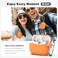 R-fun Rfun for AirPods Pro 2 Case Soft Silicone Protective Cover with Keychain and Cleaning Pen Compatible with AirPods Pro 2nd1st Generation Supports Wireless Charging Orange