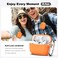 R-fun Rfun for AirPods Pro 2 Case Soft Silicone Protective Cover with Keychain and Cleaning Pen Compatible with AirPods Pro 2nd1st Generation Supports Wireless Charging Orange