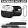 RFUNGUANGO for AirPods Pro 3 Case 2025 with Cleaner Kit and Keychain Soft Silicone Protective Cover for Apple AirPods Pro 3rd Generation Case Support Wireless Charging Black