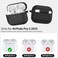 RFUNGUANGO for AirPods Pro 3 Case 2025 with Cleaner Kit and Keychain Soft Silicone Protective Cover for Apple AirPods Pro 3rd Generation Case Support Wireless Charging Black