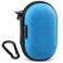 RISETECH Earbud Case Holder Earphone Case Wired Headphone Storage Pouch Hard EVA Small Zipper Bag Compatible with Oval Wireless Earbuds Beats Studio Buds TOZO Golden X1 Soundcore Space A40 Blue