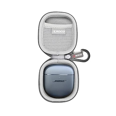 RLSOCO Carrying Case for Bose QuietComfort Ultra 2nd GenQuietComfort Earbuds IIQuietComfort Ultra Wireless Noise Cancelling Earbuds Grey Case Only