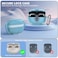 TUDIOW Secure Lock for Bose Ultra Open Earbuds Case2024 Clear TPU Shockproof Protective Cover for Bose Open Ear Wireless Earbuds Accessories with Cleaning Kit Keychain Clear Blue