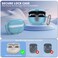 TUDIOW Secure Lock for Bose Ultra Open Earbuds Case2024 Clear TPU Shockproof Protective Cover for Bose Open Ear Wireless Earbuds Accessories with Cleaning Kit Keychain Clear Blue