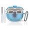 TUDIOW Secure Lock for Bose Ultra Open Earbuds Case2024 Clear TPU Shockproof Protective Cover for Bose Open Ear Wireless Earbuds Accessories with Cleaning Kit Keychain Clear Blue