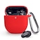 AKSHFETH Silicone Cover for Bose QuietComfort Earbuds II 2022 Soft Shockproof Silicone Protective Case Sleeve Skin Cover for Bose QuietComfort Earbuds II Red