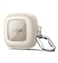 SURITCH for SHOKZ OpenFit Case Cover Shockproof Magnetic Cases for SHOKZ OpenFit OpenEar Earbuds True Wireless Bluetooth Headphones Protective Cover with Magnetic Lid Lock Carabiner White