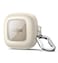SURITCH for SHOKZ OpenFit Case Cover Shockproof Magnetic Cases for SHOKZ OpenFit OpenEar Earbuds True Wireless Bluetooth Headphones Protective Cover with Magnetic Lid Lock Carabiner White