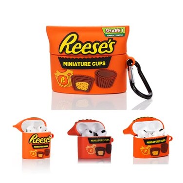 TEMTOOE Silicone Case Cute Cover Compatible for Apple Airpods 123Pro Snacks Candy Series Airpods Pro Case Reeses