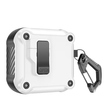 TSVSXS Lock Case Compatible with AirPods 4 with Active Noise Cancellation with Keychain Armor Rugged Shockproof Protective Cover Compatible with AirPods 4