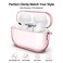 ULAK Compatible with Airpods Pro AirPods Pro 2 Case Design Soft TPU Airpod Pro 1st2nd Generation Case 20222019 with Ring Keychain Shockproof Protecitve Cover Light Pink