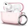 ULAK Compatible with Airpods Pro AirPods Pro 2 Case Design Soft TPU Airpod Pro 1st2nd Generation Case 20222019 with Ring Keychain Shockproof Protecitve Cover Light Pink
