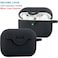 VOTILE Secure Lock Case for Airpods Pro 2 Case with Cute Bling Keychain Silicone Protective Case Cover for Airpods Pro 2nd Generation Case Women Girls Black